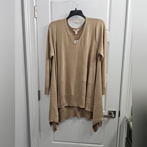 Cupio Metallic Tan Sweater